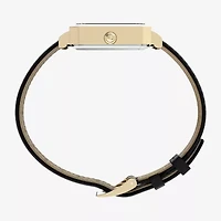 Timex Womens Black Leather Strap Watch Tw2y71900vq