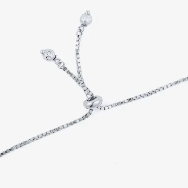 Limited Quantities! Womens White Cultured Freshwater Pearl Sterling Silver Bolo Bracelet