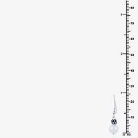 Limited Quantities! Womens White Cultured Freshwater Pearl Sterling Silver Drop Earrings