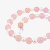 Limited Quantities! Womens White Sterling Silver Strand Necklace