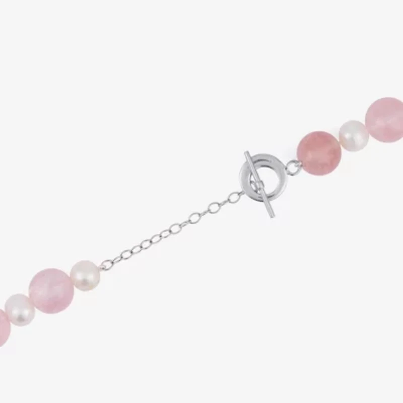 Limited Quantities! Womens White Sterling Silver Strand Necklace