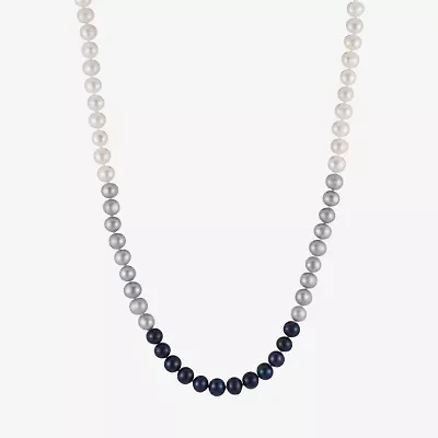 Limited Quantities! Womens Multi Color Sterling Silver Strand Necklace