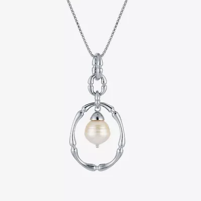 Limited Quantities! Womens White Cultured South Sea Pearl Sterling Silver 18 Inch Pendant Necklace