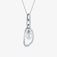 Limited Quantities! Womens White Cultured South Sea Pearl Sterling Silver 18 Inch Pendant Necklace