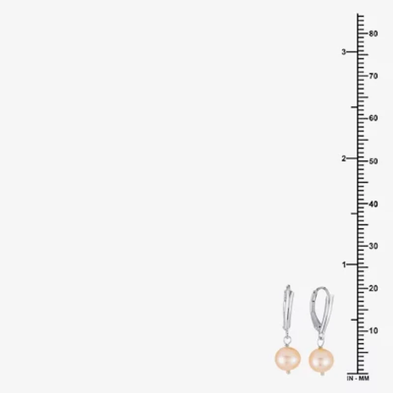 Limited Quantities! Womens Multi Color Cultured Freshwater Pearl Sterling Silver Round 3-pc. Jewelry Set
