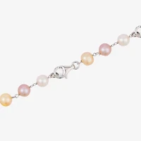 Limited Quantities! Womens Multi Color Cultured Freshwater Pearl Sterling Silver Round 3-pc. Jewelry Set