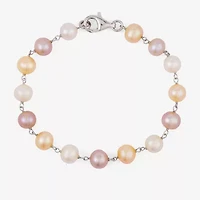 Limited Quantities! Womens Multi Color Cultured Freshwater Pearl Sterling Silver Round 3-pc. Jewelry Set