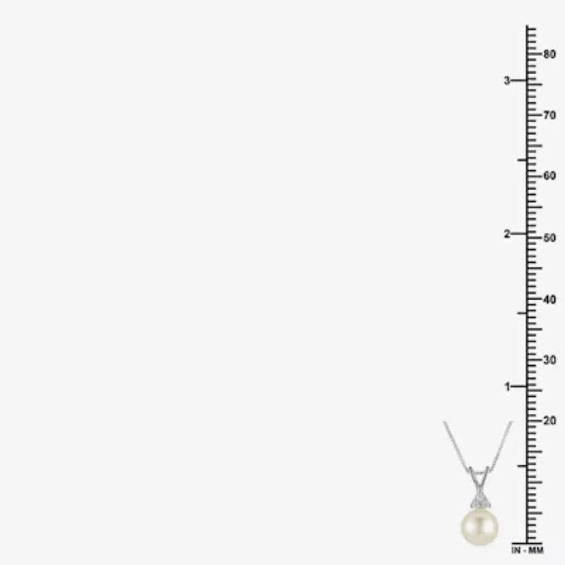 Limited Quantities! Womens Champagne Cultured Freshwater Pearl Sterling Silver 18 Inch Pendant Necklace
