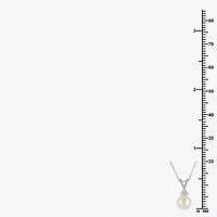 Limited Quantities! Womens Champagne Cultured Freshwater Pearl Sterling Silver 18 Inch Pendant Necklace