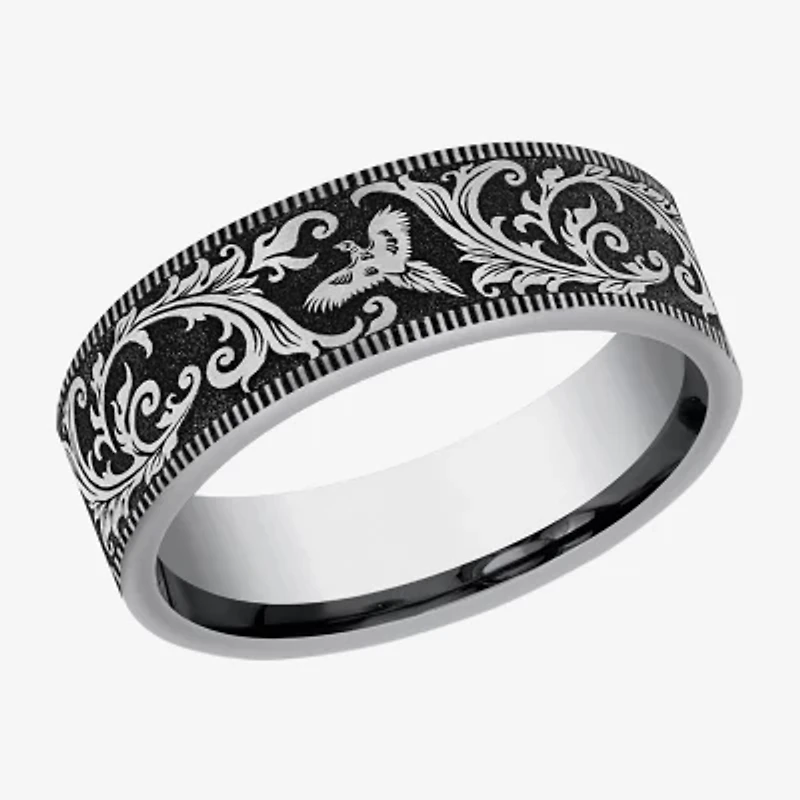 Mens 7MM Tungsten Wedding Band