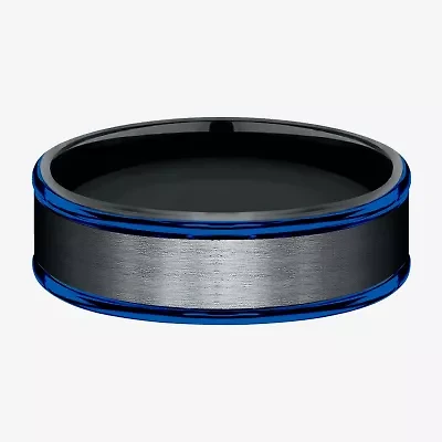 Mens 7MM Cobalt Wedding Band