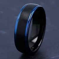 Mens 7MM Cobalt Wedding Band