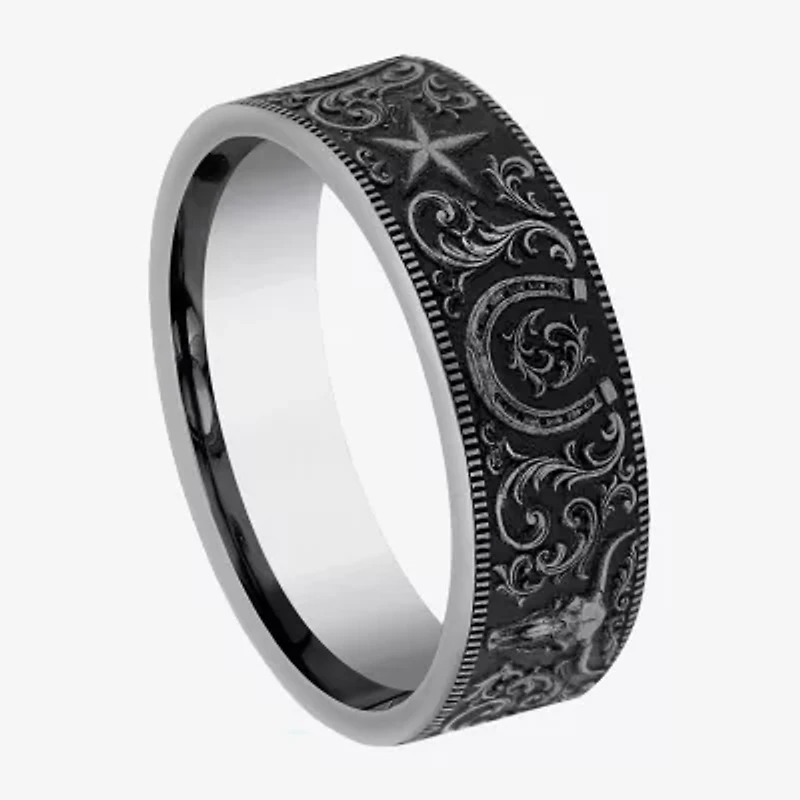 Mens 7MM Tungsten Wedding Band