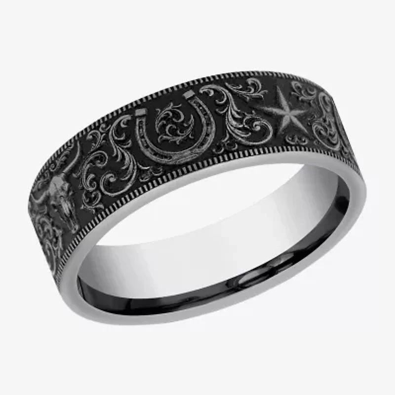 Mens 7MM Tungsten Wedding Band