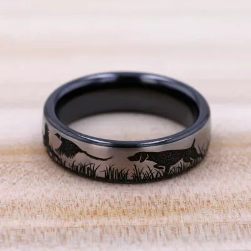 Mens 6.5MM Titanium Wedding Band