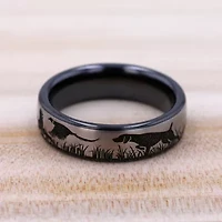 Mens 6.5MM Titanium Wedding Band