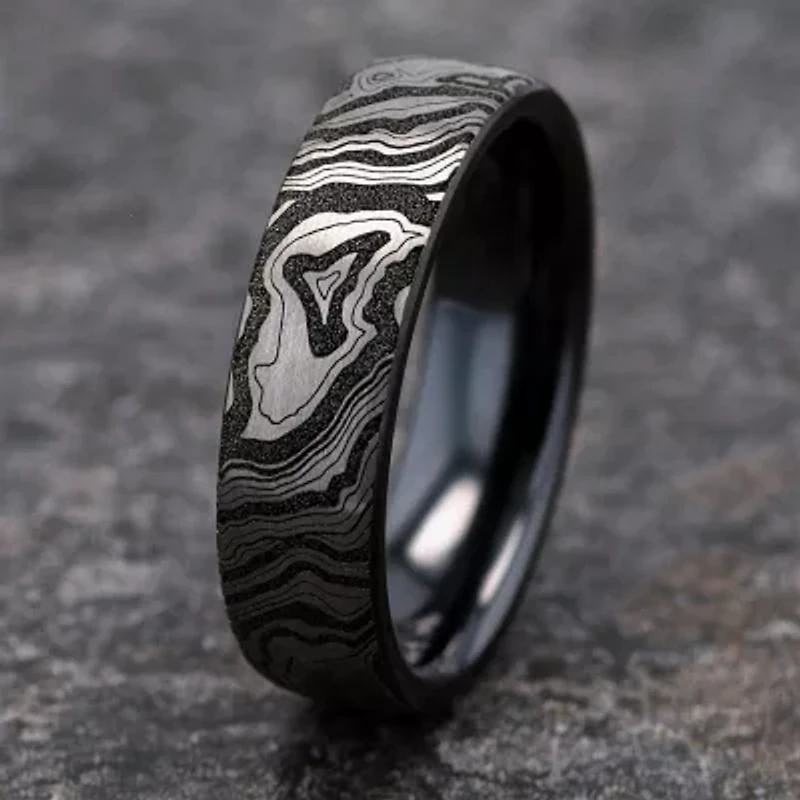 Mens 6.5MM Titanium Wedding Band