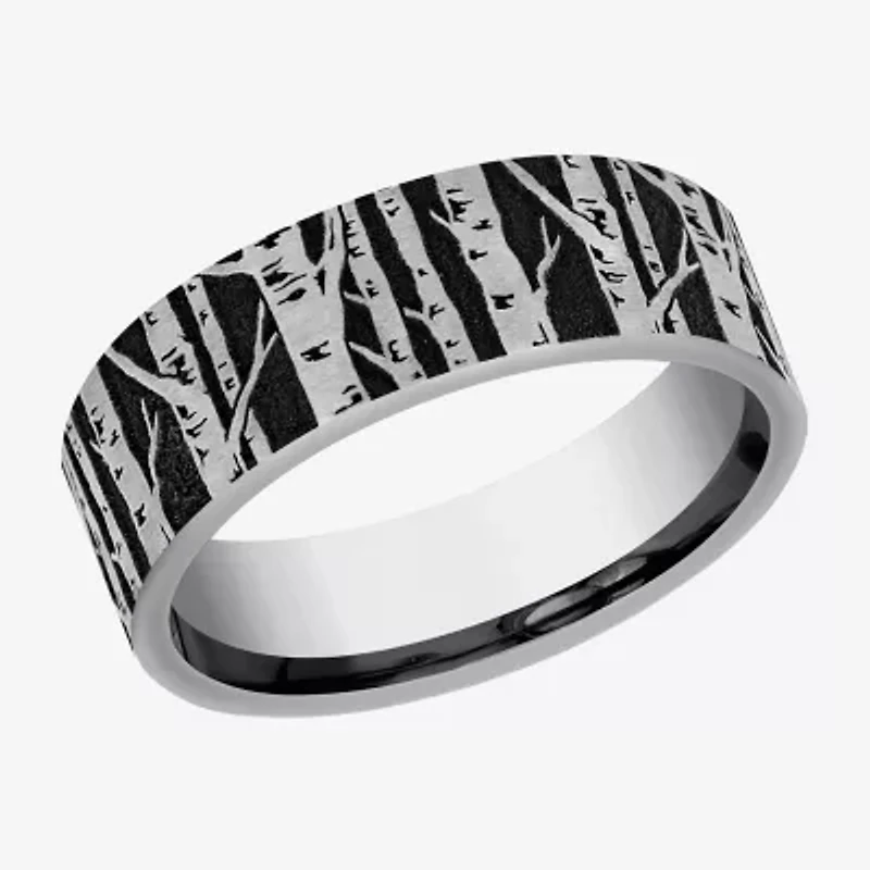 Mens 7MM Tungsten Wedding Band
