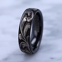 Mens 6.5MM Titanium Wedding Band