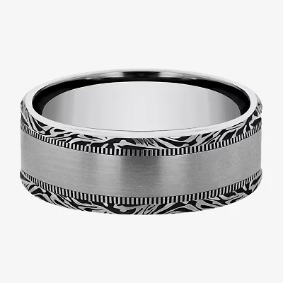Mens 8MM Tungsten Wedding Band