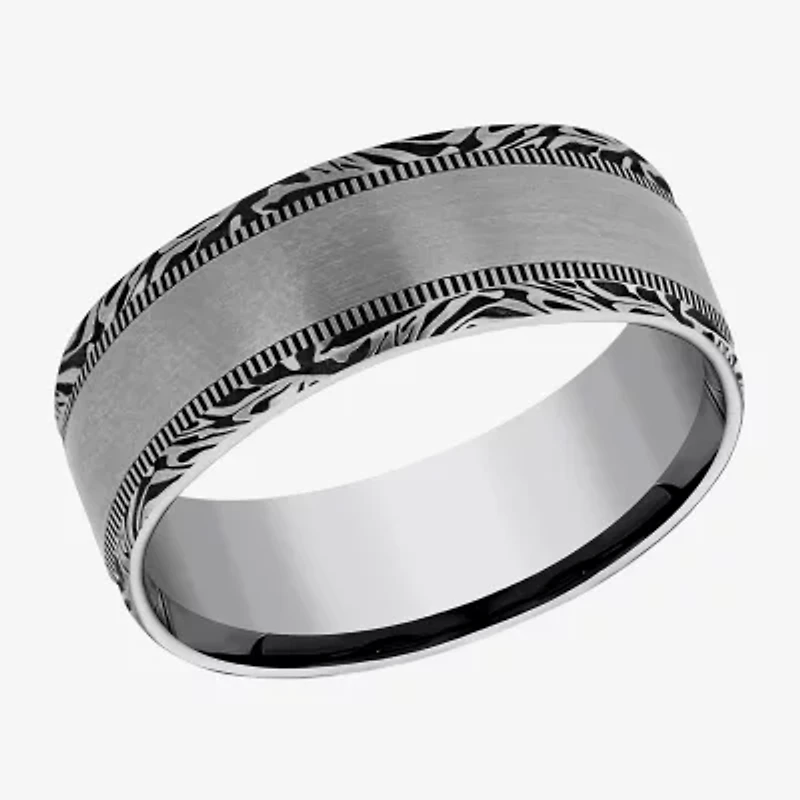 Mens 8MM Tungsten Wedding Band
