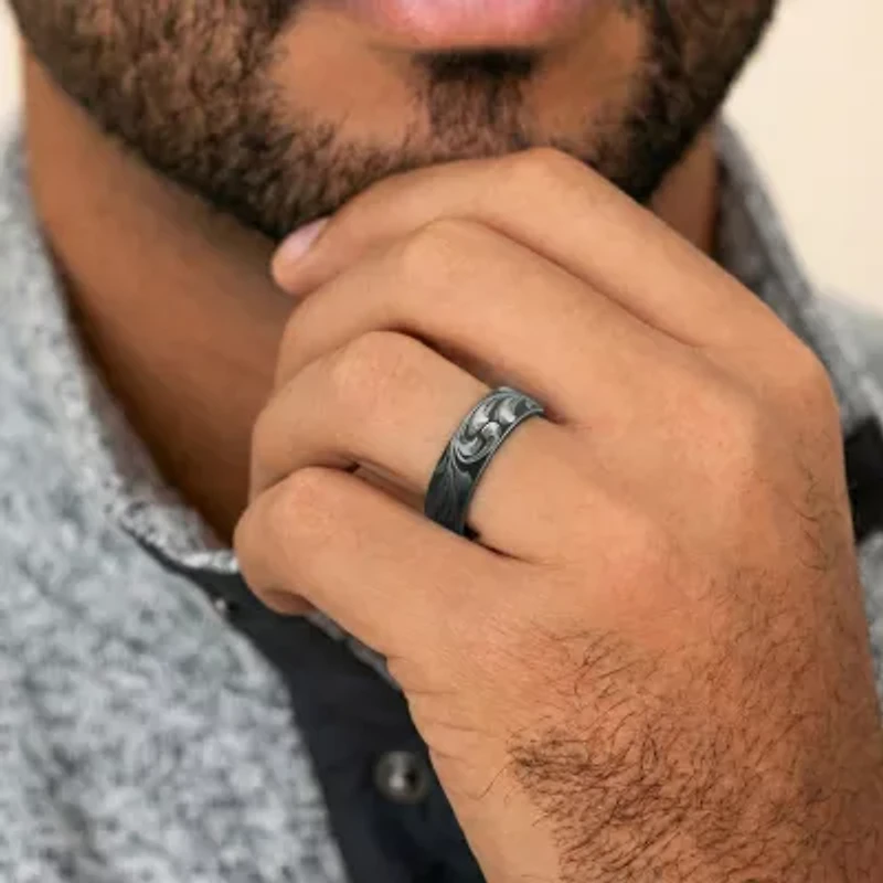 Mens 6MM Tungsten Wedding Band