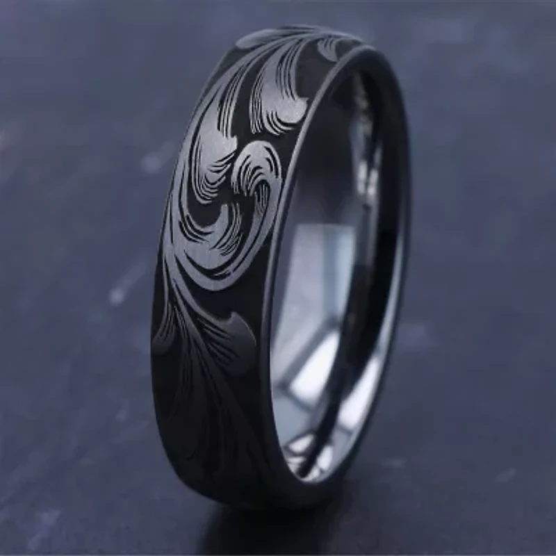 Mens 6MM Tungsten Wedding Band