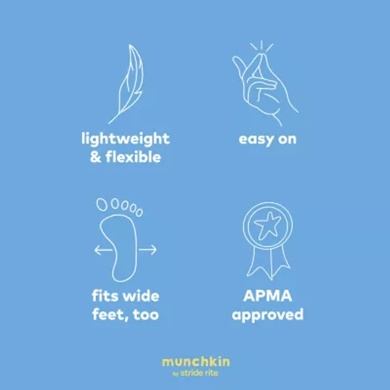 stride rite® Munchkin Lagoon Toddler Boys Round Closed Toe Slip-On Shoe