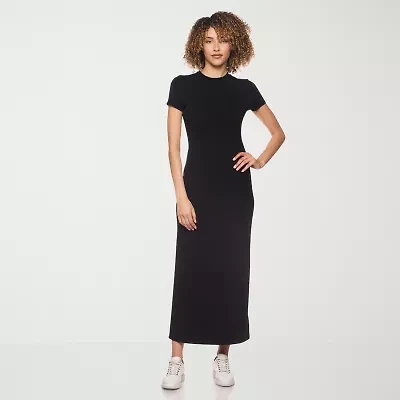 belle vie Womens Short Sleeve Shirt Dress