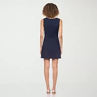belle vie Womens Sleeveless Wrap Dress
