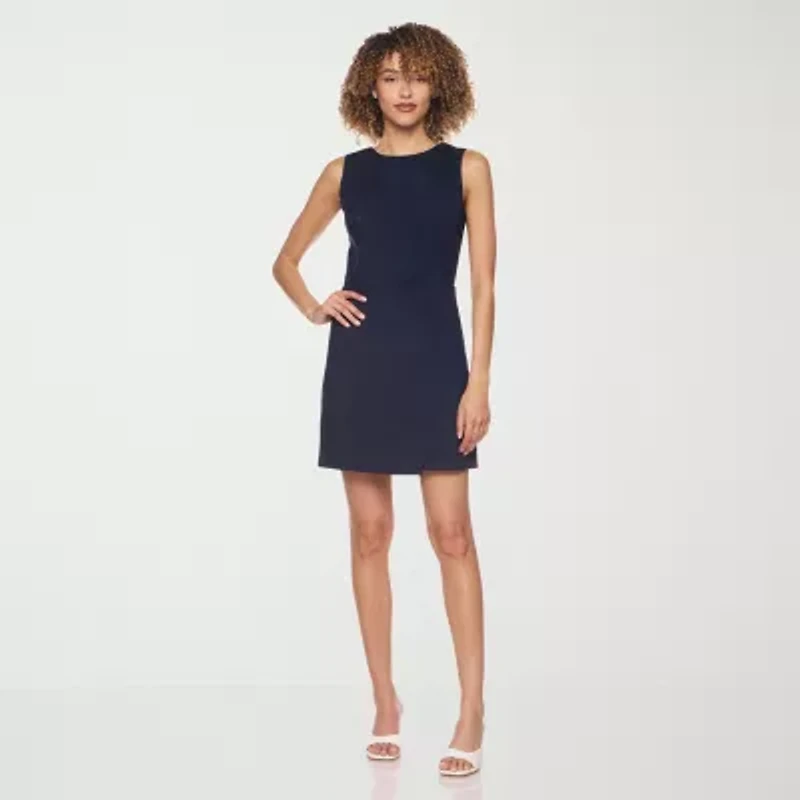 belle vie Womens Sleeveless Wrap Dress