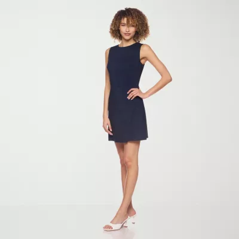 belle vie Womens Sleeveless Wrap Dress