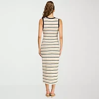 belle vie Womens Midi Scoop Neck Sleeveless Maxi Dress
