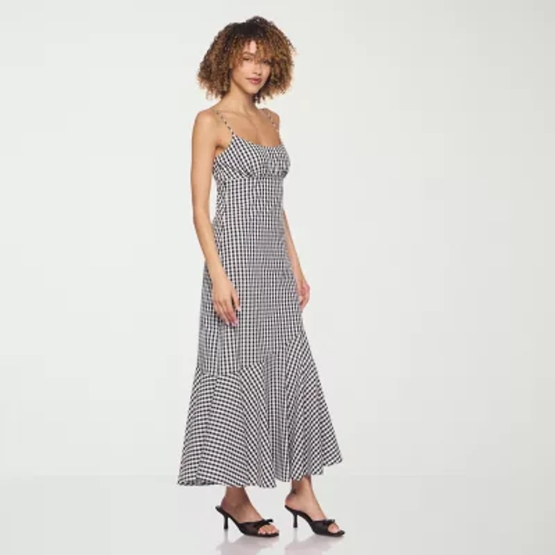 belle vie Womens Midi Scoop Neck Sleeveless Maxi Dress
