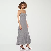belle vie Womens Midi Scoop Neck Sleeveless Maxi Dress