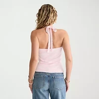 AEROPOSTALE Womens Juniors Halter Neck Sleeveless Tank Top