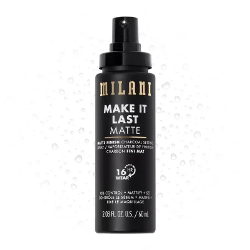 MILANI Make It Last Matte - Matte Finish Charcoal Setting Spray