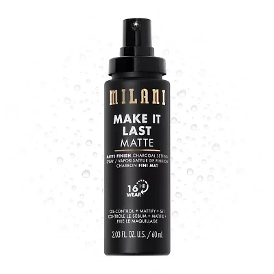 MILANI Make It Last Matte - Matte Finish Charcoal Setting Spray