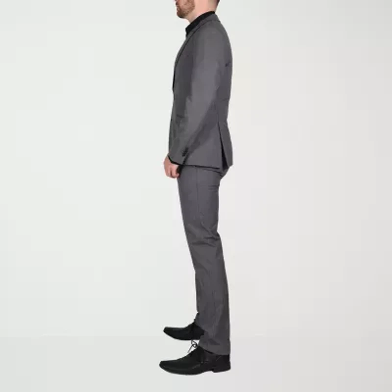 The Savile Row Co Knit Mens 2-pc. Suit Set