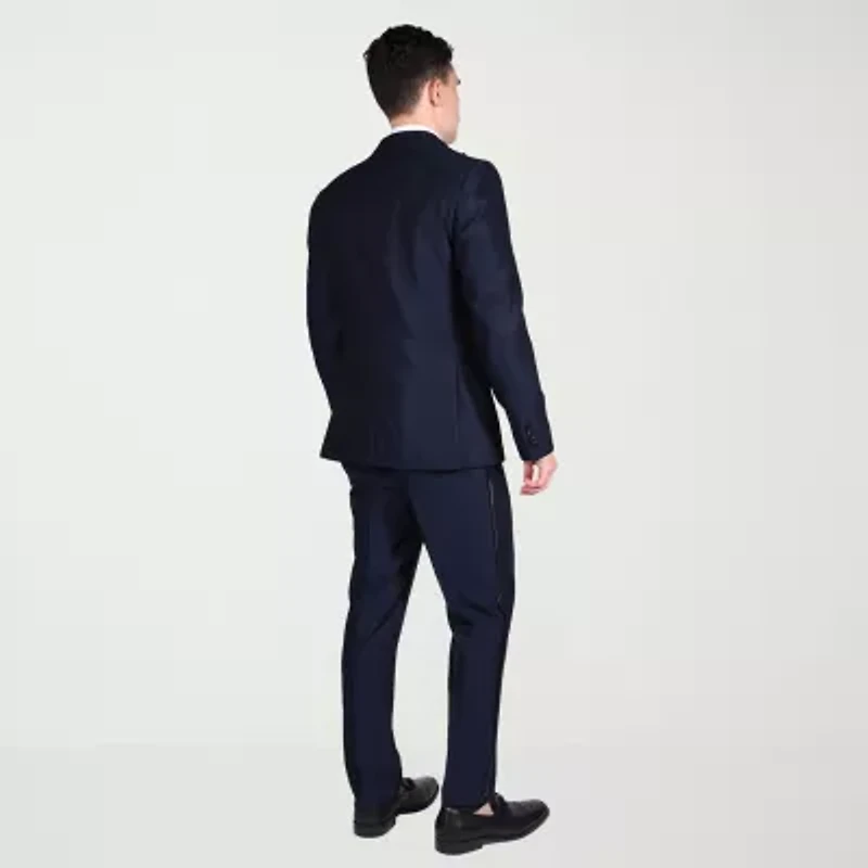 The Savile Row Co Diamond Weave Mens 2-pc. Tuxedo