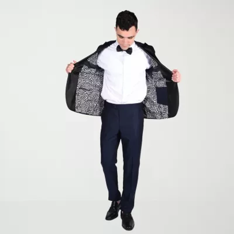 The Savile Row Co Diamond Weave Mens 2-pc. Tuxedo