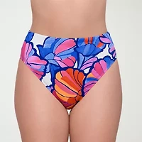 S3 Swim Womens Animal Moderate Coverage High Waist Bikini Swimsuit Bottom