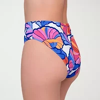 S3 Swim Womens Animal Moderate Coverage High Waist Bikini Swimsuit Bottom