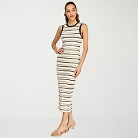 belle vie Womens Midi Scoop Neck Sleeveless Maxi Dress