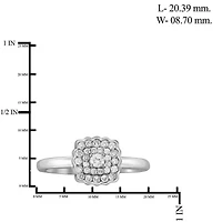 1/4 CT. T.W. Diamond 10K White Gold Ring