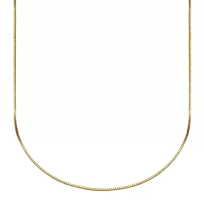 10K Gold Venetian Box Chain Necklace