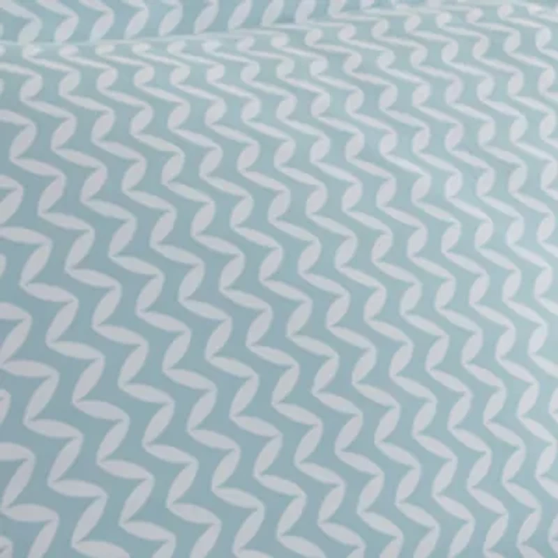 Casual Comfort Premium Ultra Soft 3-pc. Puffed Chevron Print Duvet Cover Set