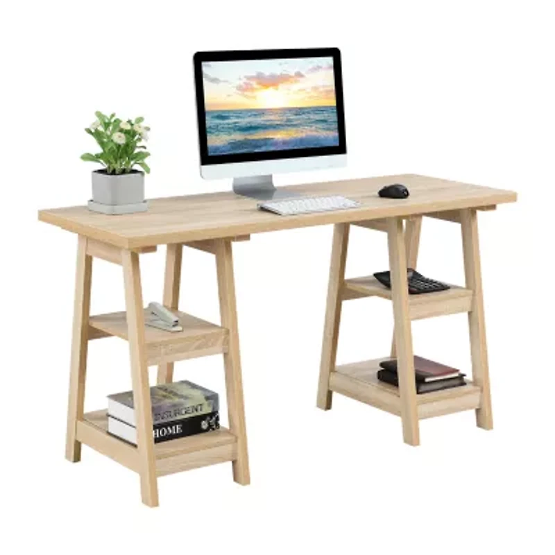 Designs 2 Go Double Trestle Desk