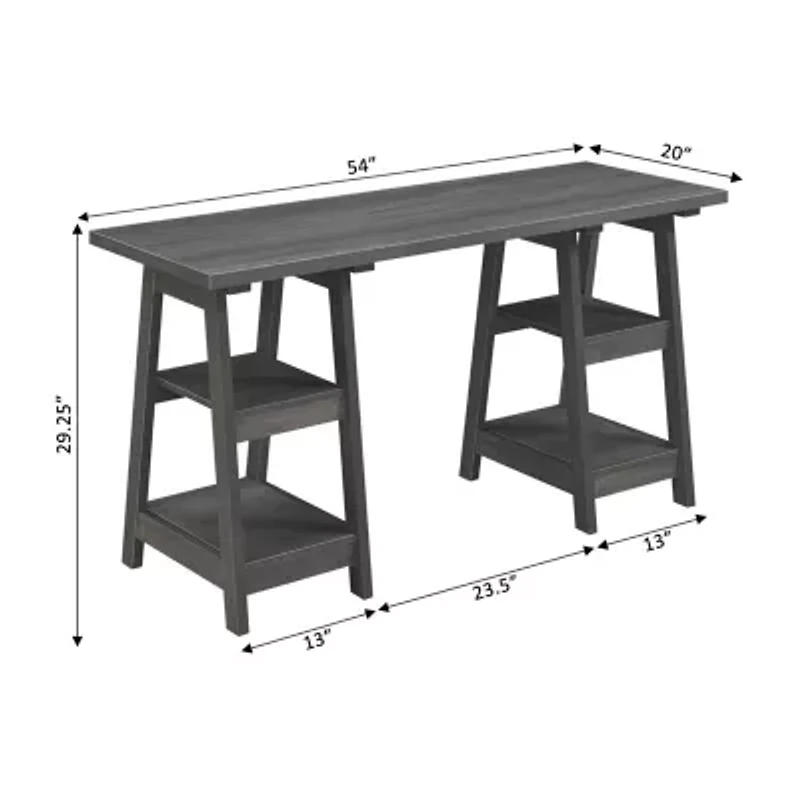 Designs 2 Go Double Trestle Desk