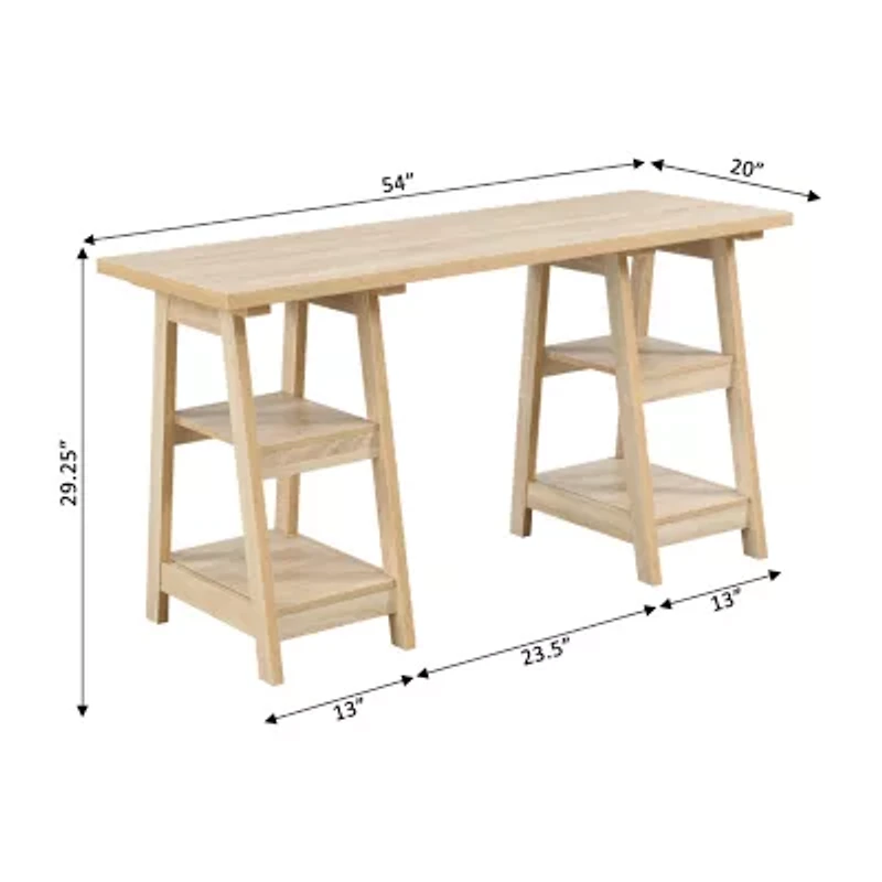 Designs 2 Go Double Trestle Desk
